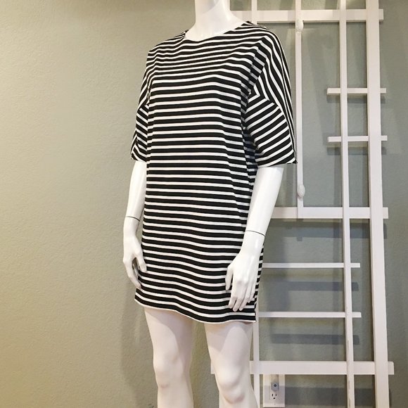 Mango | Black & White Striped Dress - Picture 1 of 6